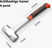 GREENER Achthoekige hamer - Hamer - Koolstofstaal - 4 pond