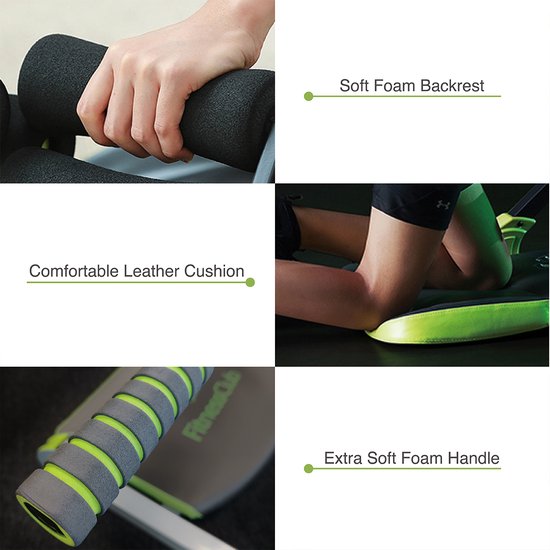 FitnessClub Core Trainer - Fitness buikspiertrainer - 6 in 1 multifunctioneel trainingsapparaat