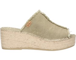 Toni Pons Itaca Dames Espadrilles Caqui |  Groen | Textiel | Maat 38