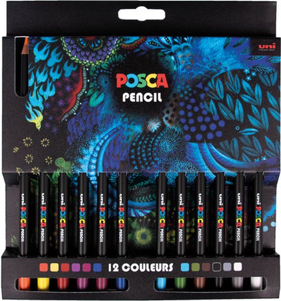 Crayons Posca - Crayons de couleur - Universel - Set - 6 couleurs