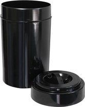 Coffeevac - 2500 gr - 10 Liter - 36 cm x 22 cm - Koffie bewaarbus luchtdicht en vochtbestendig - Zwart