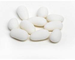 amandel-boon - WIT - Amandel-dragee klein aviola-amandel suikerboon doopsuiker wit 350 gram
