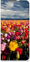 Stand Case Moederdag Cadeau OPPO Find X5 Pro Telefoonhoesje met foto Tulpen