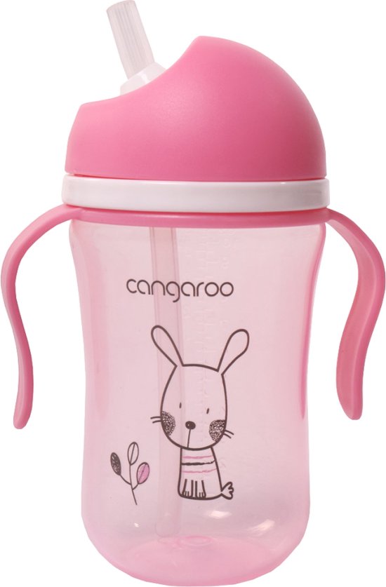 Cangaroo Bunny Training Cup 300ml Pink Rietjesbeker C0587