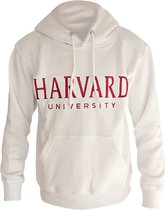 "Harvard" Hoodie Red | Maat 164 | Trui Met Capuchon/Kap | Sweater | Wit | Paarse letters
