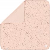 Lassig Interlock GOTS Dots Powder Pink 80 x 80 cm Wiegdeken 1542023772