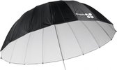 150 cm Zwart/Wit Parabolische Flitsparaplu / Parabolic Flash Umbrella - Space150