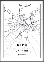 Citymap Kiev - Stadsposter 40x50 Ukraine