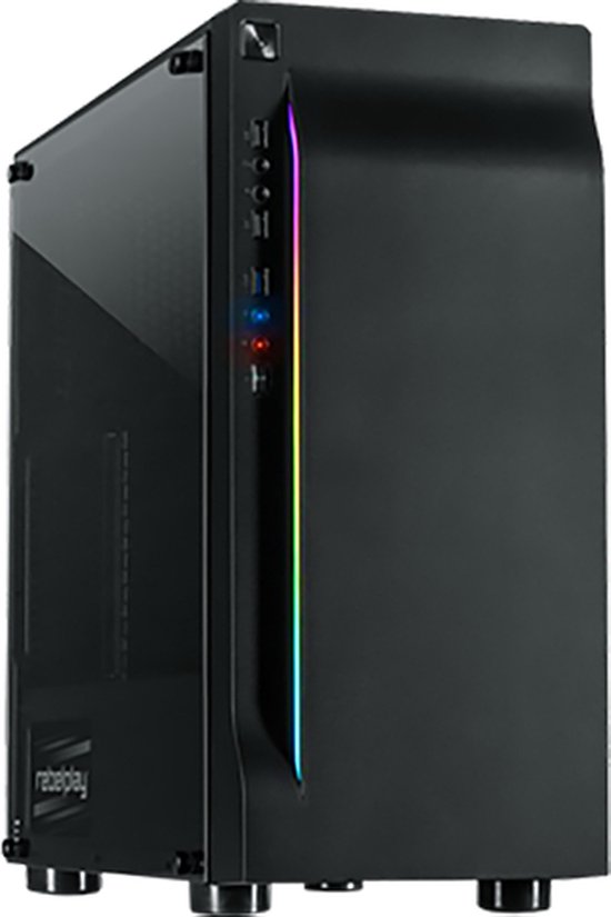 PC de jeu REBELPLAY - Core i7 - RTX 3050 - 16 Go de RAM - SSD M.2 de 500 Go  - RVB -... | bol.com