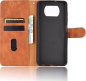 POCO X3 Pro Hoesje - Mobigear - Retro Serie - Kunstlederen Bookcase - Cognac - Hoesje Geschikt Voor POCO X3 Pro