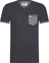 Mezaguz-Heren T-Shirt-Tellement-Navy-Korte Mouw-Maat 3XL