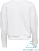 ONLY Onlziggy ls o-neck white WIT S