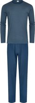 Mey - Nachtkleding Lang Strepen Blauw - Maat 56 - Modern-fit