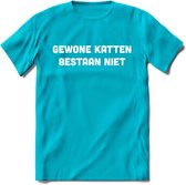 Gevonden Katten - Katten T-Shirt Kleding Cadeau | Dames - Heren - Unisex | Kat / Dieren shirt | Grappig Verjaardag kado | Tshirt Met Print | - Blauw - M