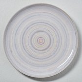 Portugees servies - dinerbord violet - servies - keramiek - set van 4 - 28 cm rond