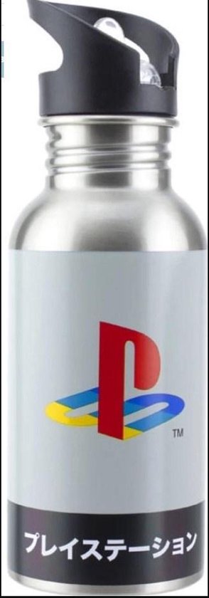 PlayStation - Bouteille d'eau en métal avec paille PlayStation Héritage 500ml
