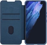 Nillkin Qin Pro Samsung Galaxy S22 Hoesje Camera Slider Blauw