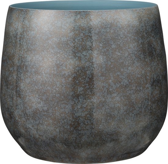 Plantenpot kopen? Check hier welke je plant exact nodig heeft 14 Mica Decorations Oliver Bloempot - H31 x Ø33 cm - Terracotta - Blauw