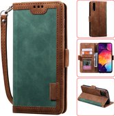 Book Case Samsung Galaxy S22 | Hoogwaardig PU Leren Hoesje | Lederen Wallet Case | Luxe Uitstraling | Telefoonhoesje | Pasjeshouder | Portemonnee | Groen