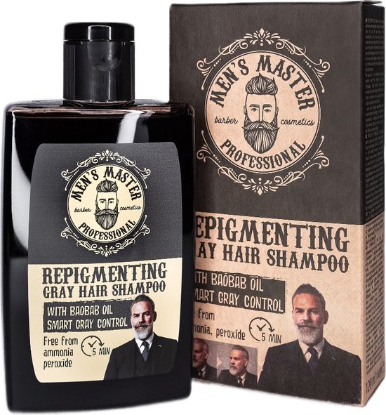 kans Scheiden metro Men's Master Repigmenting Grey Hair Shampoo - Tijdelijke Kleurshampoo Grijs  Haar... | bol.com