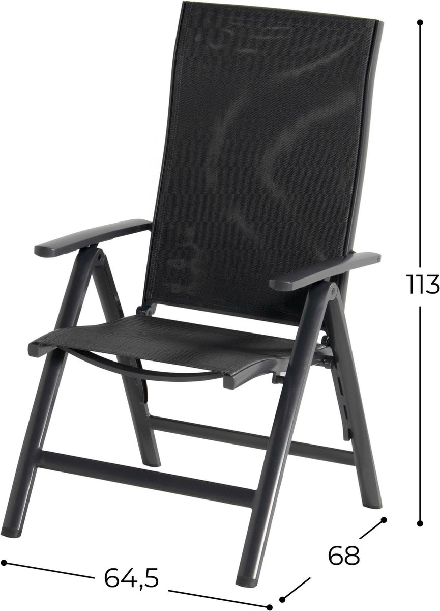 Hartman Chaise de jardin Sitges aluminium - textilène multipositions