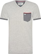 Mezaguz-Heren T-Shirt-Tellement-Grey-Korte Mouw-Maat XL