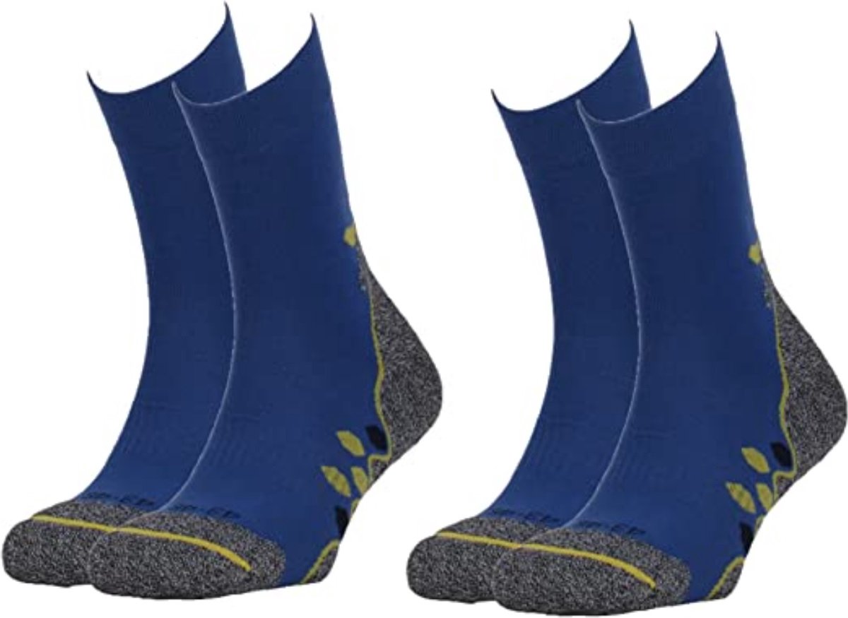 2 paar Gabriel Najdorf trekkingsokken voor heren en dames | S | Sokken voor Outdoor | Functionele sokken | Ademende gewatteerde sportsokken voor heren en dames | Wandelsokken