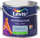 Peinture pour les murs Levis Ambiance - Extra Mat - Blue Shady C40 - 2.5L