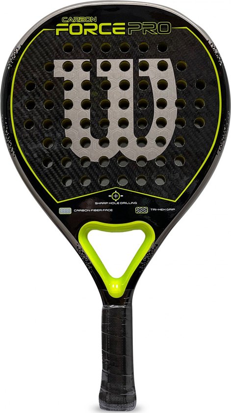 Wilson Carbon Force Pro Padel Carbon Black And Green