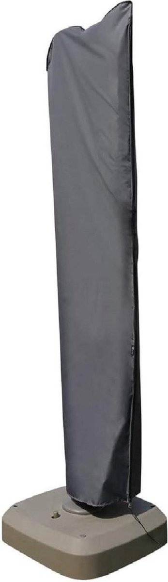 MaxxGarden Parasolhoes - Zweefparasol afdekhoes - 200-400 cm - met Rits en Trekkoord - Zwart