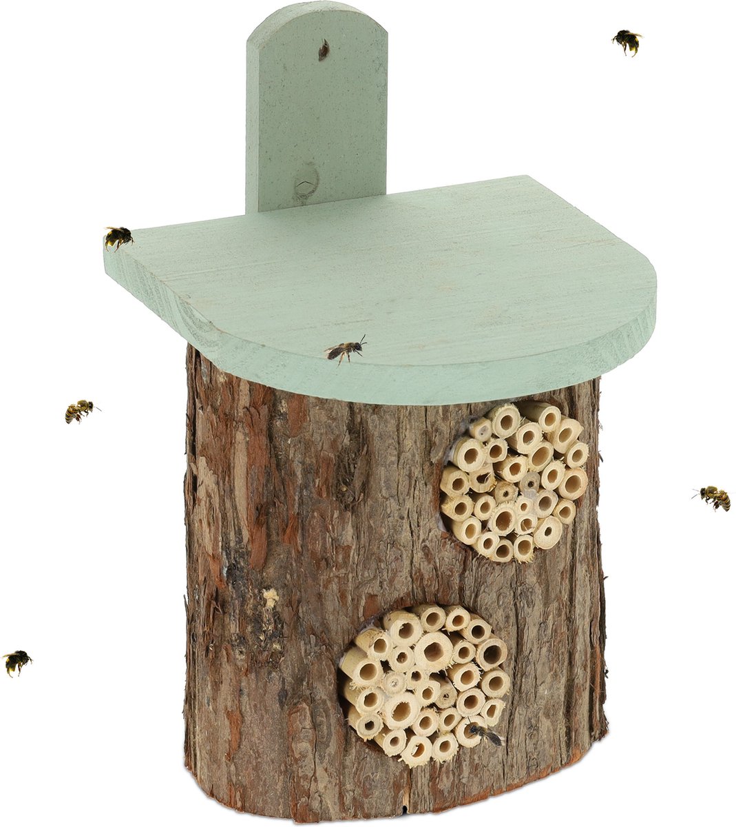 Dehner Natura Premium Wildvogel Futterstelle 'Eichel' – Wetterfeste Futterstation & Tränke Mit Aufhängung, Ca. 14x14x22 Cm