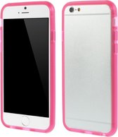 Peachy Roze transparante bumper hoesje iPhone 6 6s bescherming case