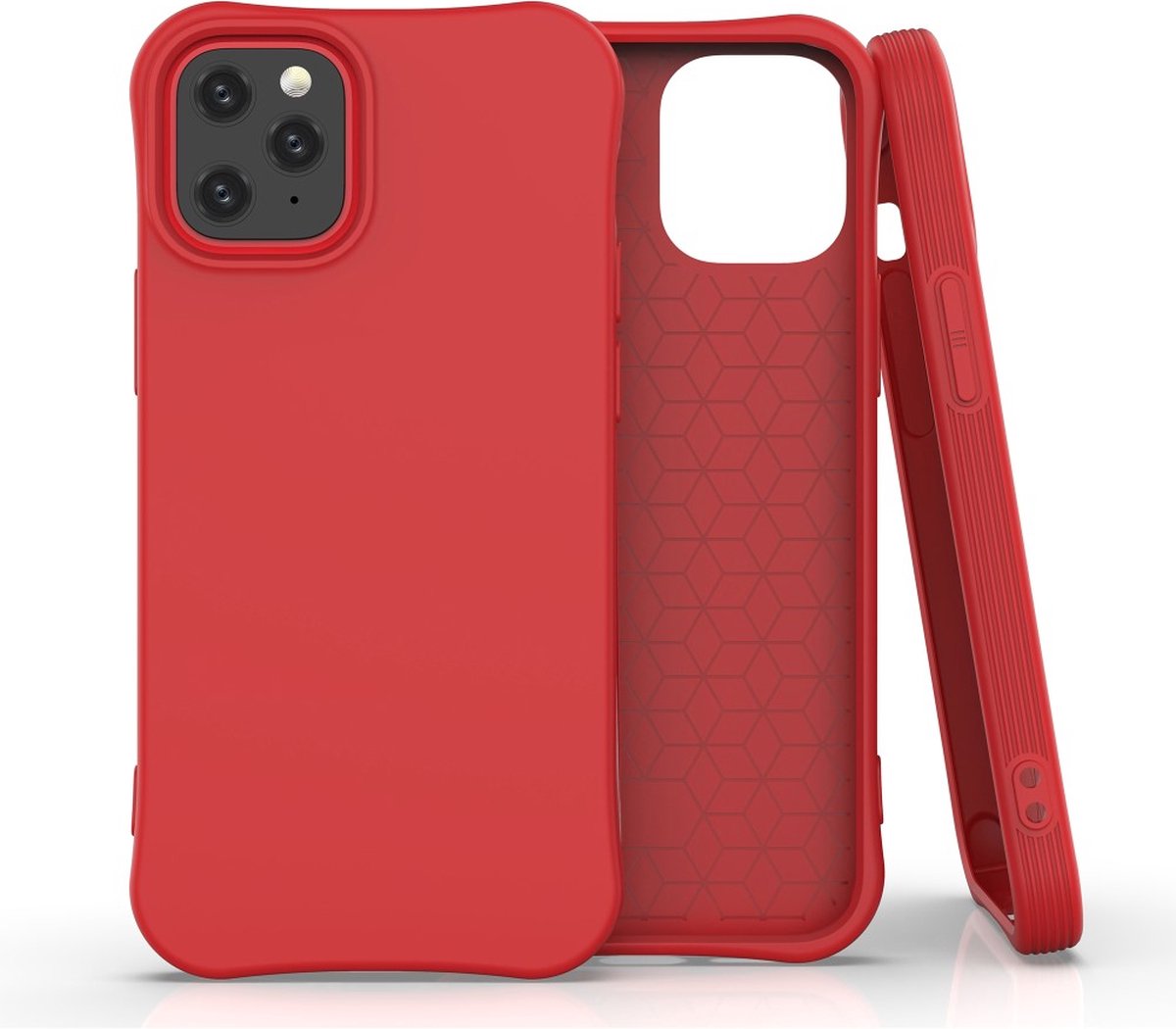 Peachy Soft case TPU hoesje geschikt voor iPhone 12 mini - rood