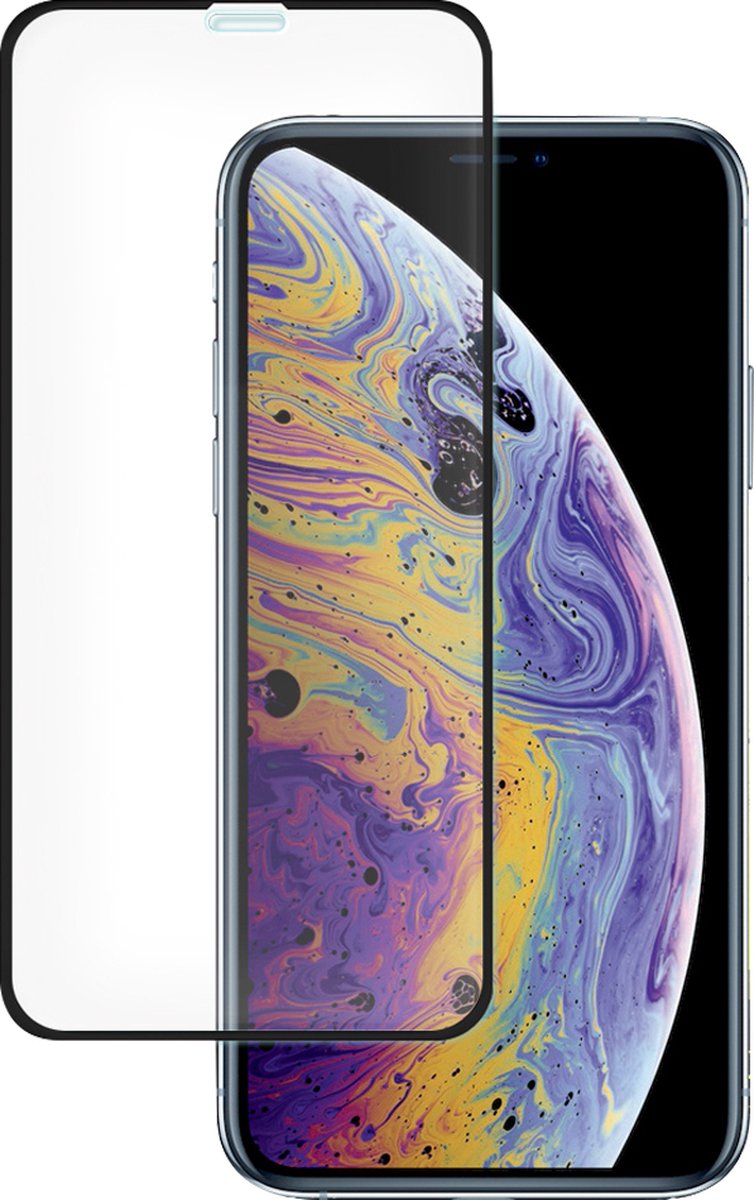 Peachy Tempered Glass Glassprotector geschikt voor iPhone 11 Pro volledig scherm - Zwart Bescherming
