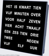 AMS klok met tekst voor Tafel / Wandklok | DUITS