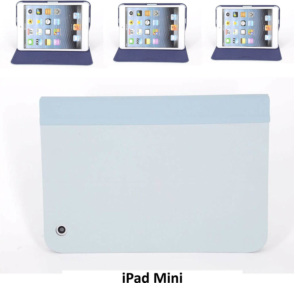 Apple iPad Mini 2-3 Grijs Smart Case - Book Case Tablethoes- 8719273107454