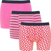 Scotch & Soda 3P retro print roze - M