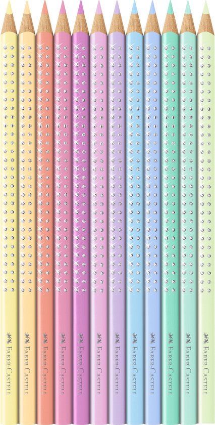 Faber-Castell kleurpotloden - Sparkle - 12 stuks - pastel - FC-201910
