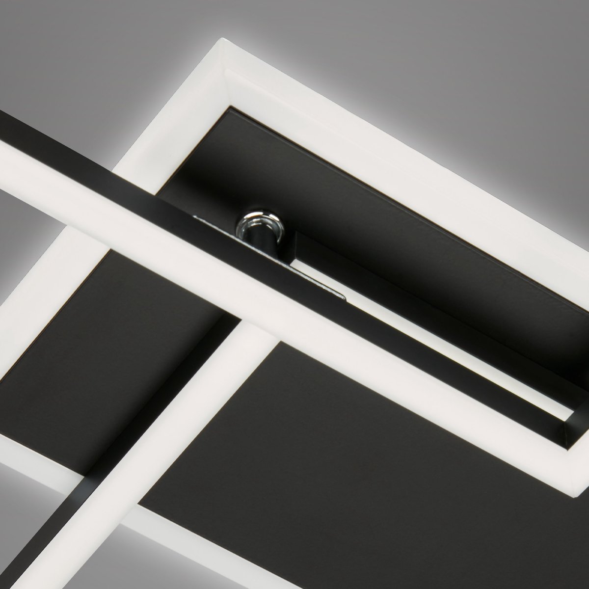 Briloner Leuchten - LED plafondlamp, plafondlamp dimbaar, incl. afstandsbediening, kleurtemperatuurregeling, nachtlichtfunctie, timer, 52 watt, 4.800 lumen, chroom aluminium, 703x703x100mm (LxBxH Briloner Leuchten - LED plafondlamp, plafondlamp dimbaar, incl. afstandsbediening, kleurtemperatuurregeling, nachtlichtfunctie, timer, 52 watt, 4.800 lumen, chroom aluminium, 703x703x100mm (LxBxH