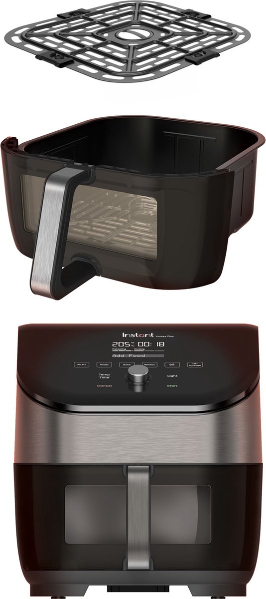 Instant Vortex Plus ClearCook OdorErase 5,7L airfryer (RVS) thumbnail 4