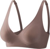 ALL OF ME - Naadloze Beha - Bh Zonder Beugel - Verstelbaar -  met Verwijderbare Pads - Push Up Effect - Lichtpaars - M (34 75 ABC)