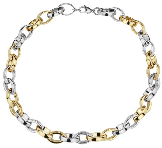 Collier Traveller - Acier Inoxydable - Bicolore - 52 cm - 181099