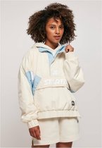 Urban Classics Windbreaker jacket -XS- Colorblock Halfzip Wit/Blauw