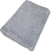 Vetbed Grijs Effen - Antislip Hondenmat - Hondenbed - Hondenmatras - Benchmat - 100 x 75 CM - Machine Wasbaar