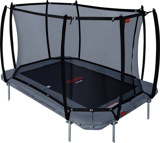 Avyna Pro-Line InGround trampoline 234 - 340x240 cm + Royal Class  Veiligheidsnet - Grijs | bol.com