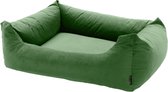 Woefwoef hondenmand velvet groen (80X67X22 CM)