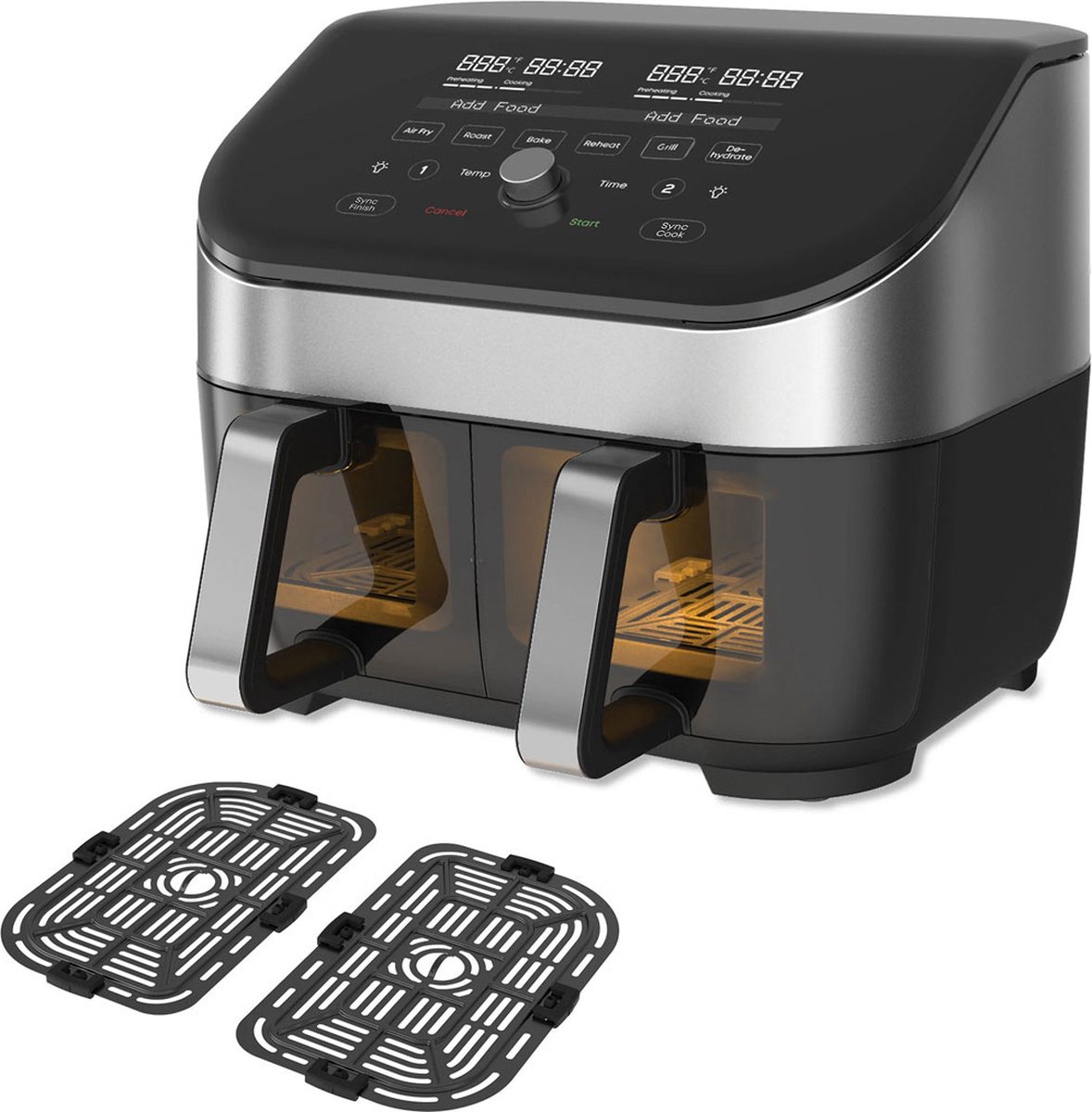 Afbeelding 2 van Instant Vortex Plus Dual ClearCook RVS 7,6 liter (8 Qt)