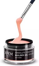 XFEM UV/LED Builder Gel Cover Soft Nude 50ml.