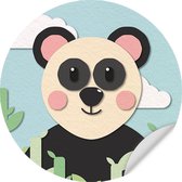 Muursticker Panda Rond - Wanddecoratie - Kinderkamer - Babykamer