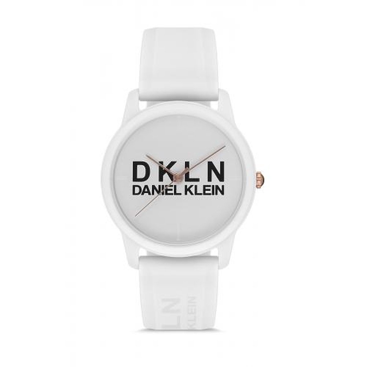 Daniel Klein DK.1.12645-1 - Horloge - Analoog - Dames - Vrouwen - siliconen band - Rond - Wit